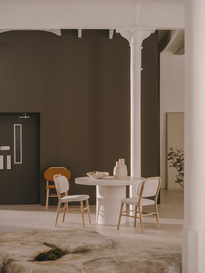 Kave Home - Beige Murat-vaas van papier-maché 32 cm