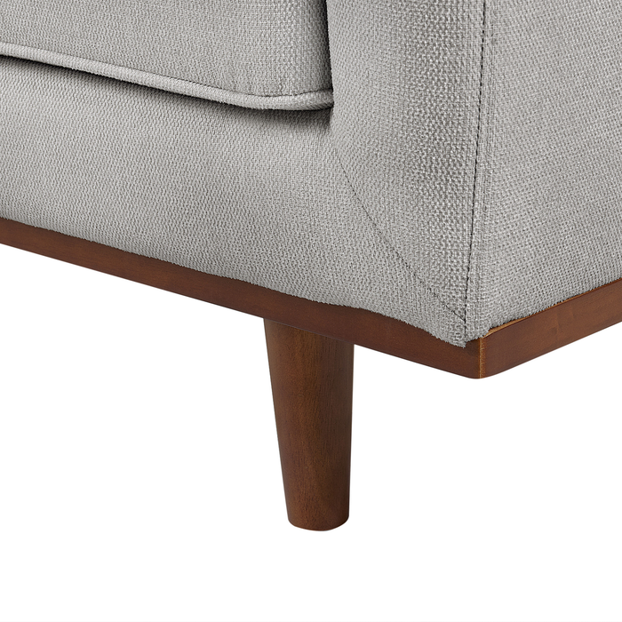 Beliani - SKAULE - Driezitsbank - Lichtgrijs - Polyester