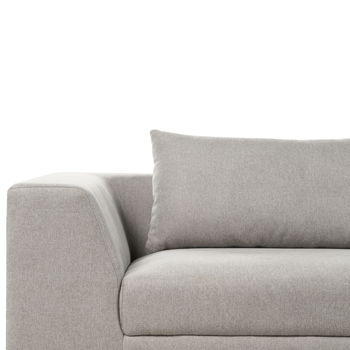 Beliani - LERMON - Driezitsbank - Lichtgrijs - Polyester