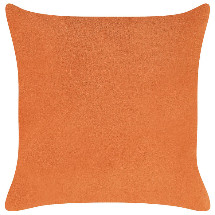 Beliani - LE CRAU - Chaise longue - Oranje - Rechtszijdig - Fluweel