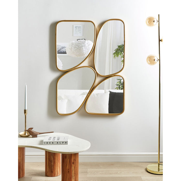 Beliani - DIANCEY - Wandspiegel - Goud - 70 x 100 cm - Metaal