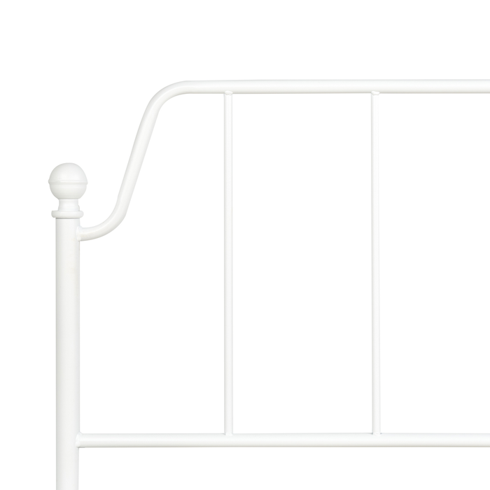 Beliani - MAURESSAC - Tweepersoonsbed - Wit - 160 x 200 cm - Metaal