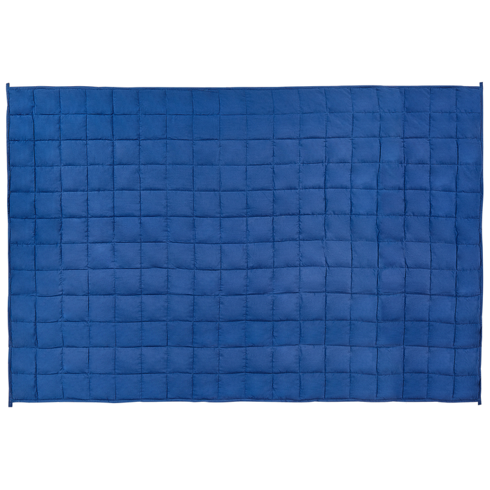 Beliani-NEREID-Verzwaringsdeken-Marineblauw-120 x 180 cm-Polyester