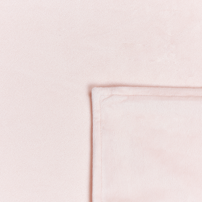Beliani-RHEA-Verzwaringsdeken hoes-Pastelroze-120 x 180 cm-Polyester