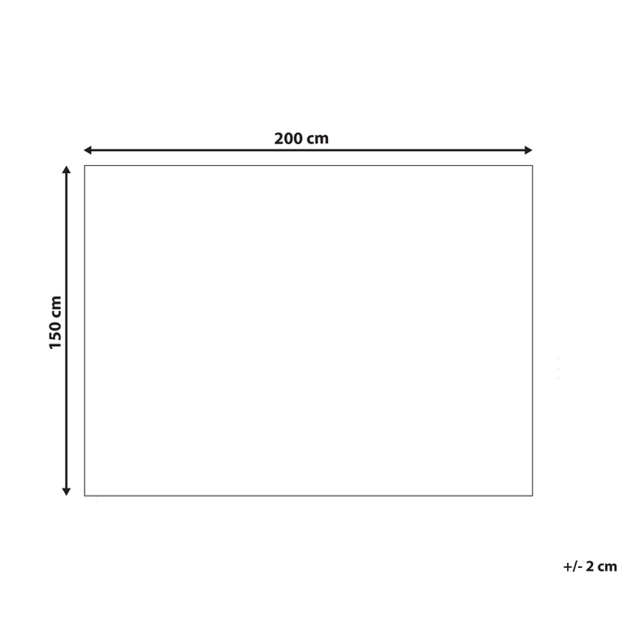 Beliani-CALLISTO-Verzwaringsdeken hoes-Wit-150 x 200 cm-Polyester