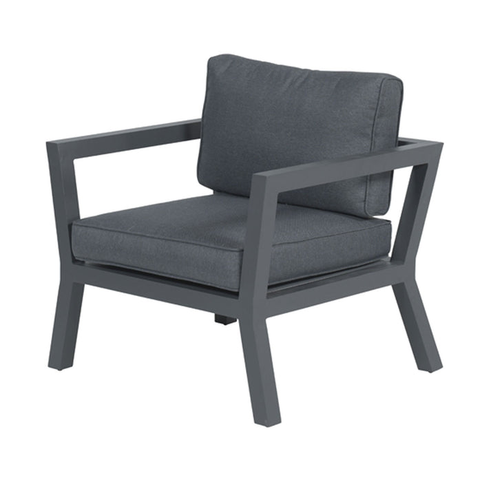 Calgary aluminium loungestoel - Carbon