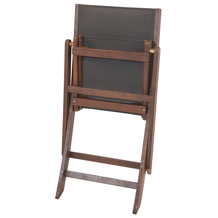 Beliani - CESANA - Tuinset voor 8 - Donkere houtkleur - Acaciahout