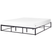 Beliani - VIRY - Tweepersoonsbed - Zwart - 180 x 200 cm - Metaal