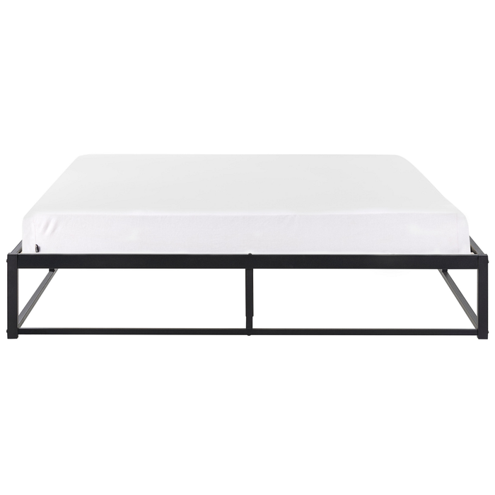 Beliani - VIRY - Tweepersoonsbed - Zwart - 160 x 200 cm - Metaal