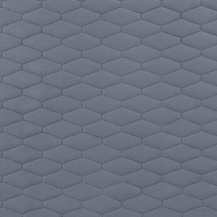 Beliani - BAYONNE - Eenpersoonsbed - Grijs - 90 x 200 cm - Fluweel