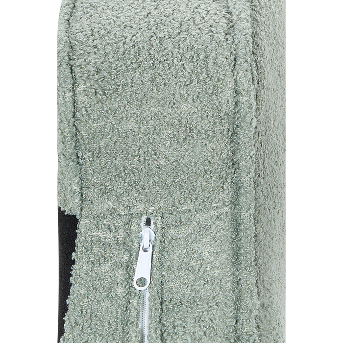 Beliani - ALLIER - Chaise longue - Groen - Rechterzijde - Bouclé