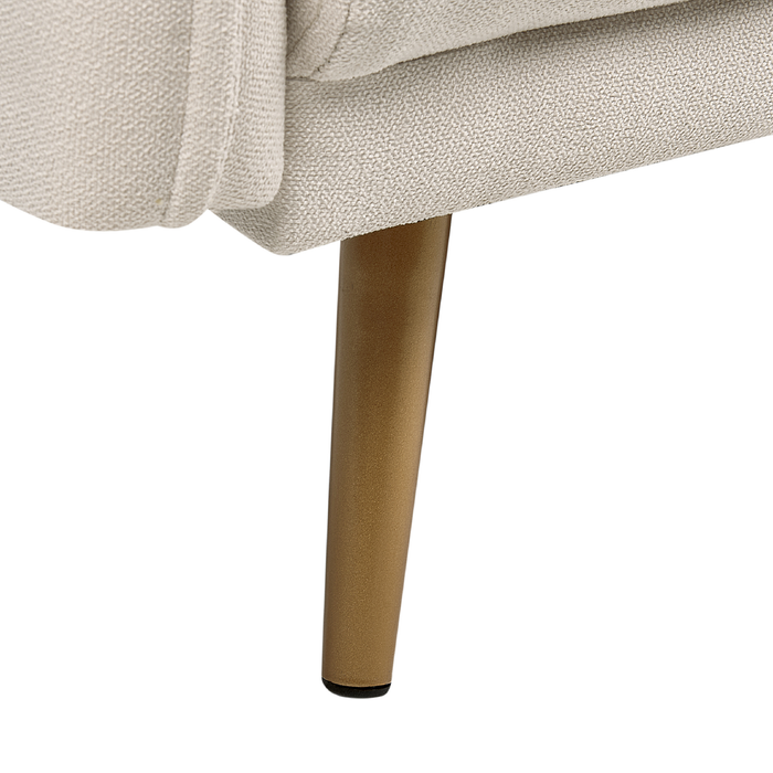 Beliani - MAURA - Tweezitsbank - Lichtbeige - Polyester