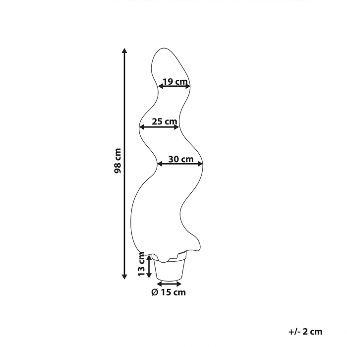 Beliani - SPIRAL TREE - Kunstplant - Groen - 98 cm - Synthetisch