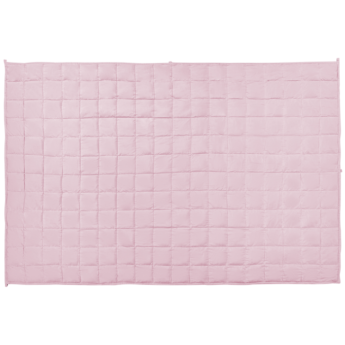 Beliani-NEREID-Verzwaringsdeken-Pastelroze-120 x 180 cm-Polyester