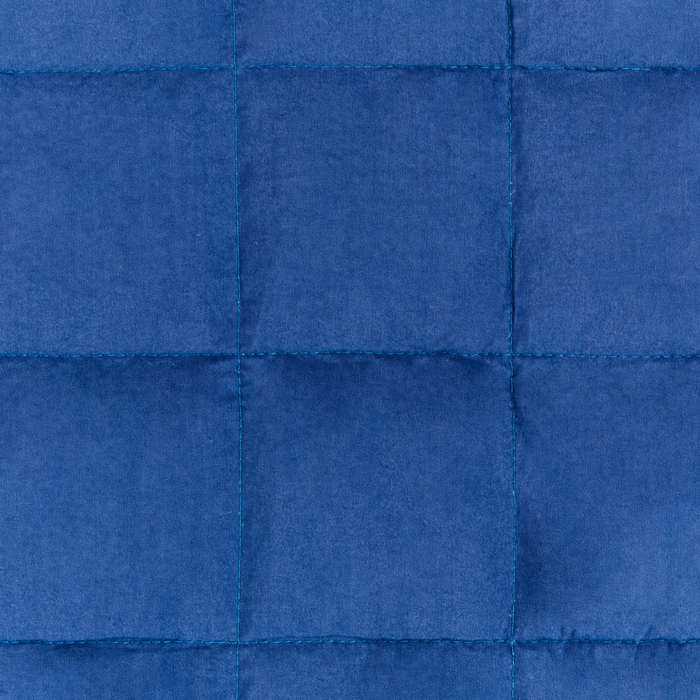 Beliani-NEREID-Verzwaringsdeken-Marineblauw-135 x 200 cm-Polyester