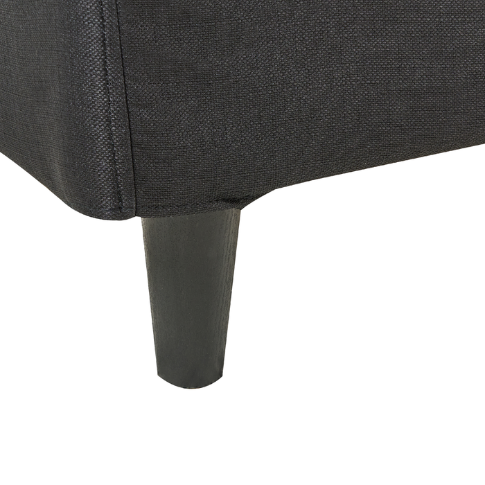 Beliani - FITOU - Tweepersoonsbed - Zwart - 140 x 200 cm - Polyester