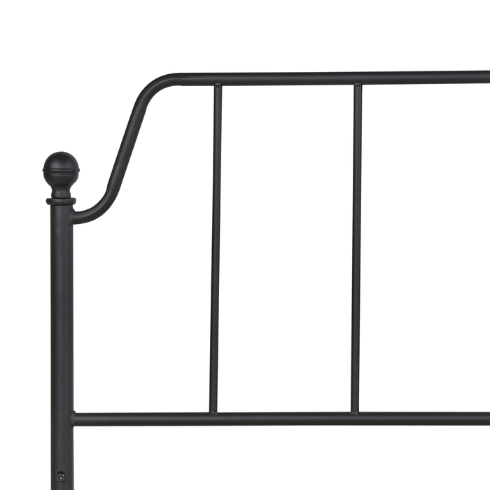 Beliani - MAURESSAC - Tweepersoonsbed - Zwart - 140 x 200 cm - Metaal