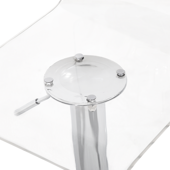 Beliani - MALTA - Barkruk verstelbaar set van 2 - Zilver - Acryl