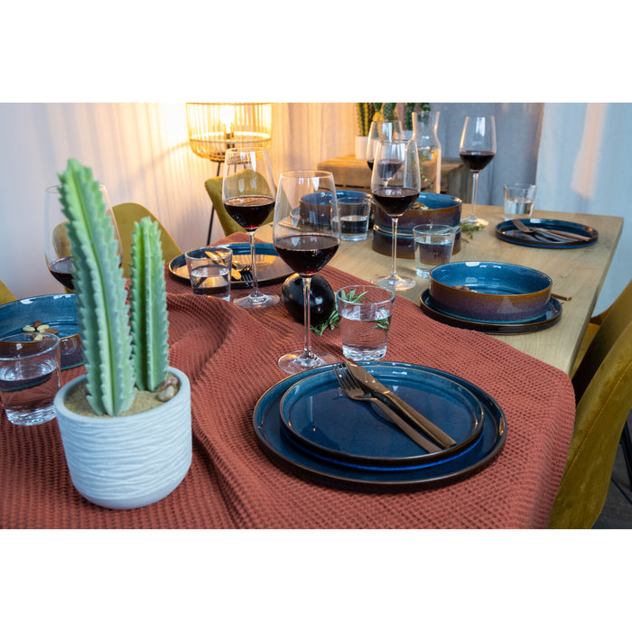 Cosy & Trendy Diep Bord Quintana Blue ø 20 cm