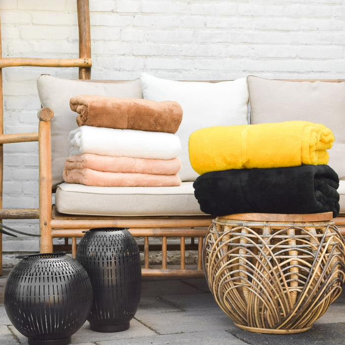 Unique Living | Justin plaid 150x200cm black