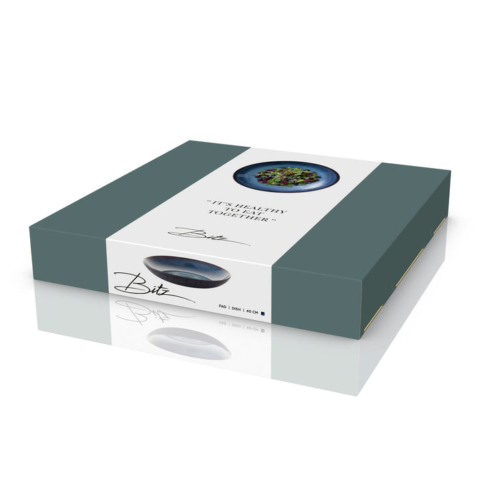 Bitz Gastro Serveerschaal Ø 40 cm - Zwart/Donkerblauw