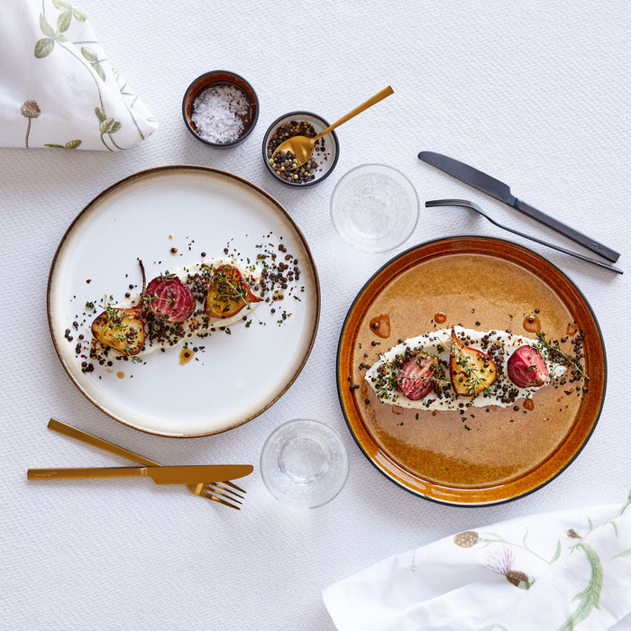 Bitz Ontbijtbord | Dessertbord Gastro Zwart|amber ø 21 cm