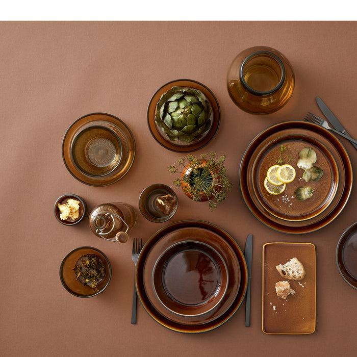 Bitz Ontbijtbord | Dessertbord Gastro Zwart|amber ø 21 cm
