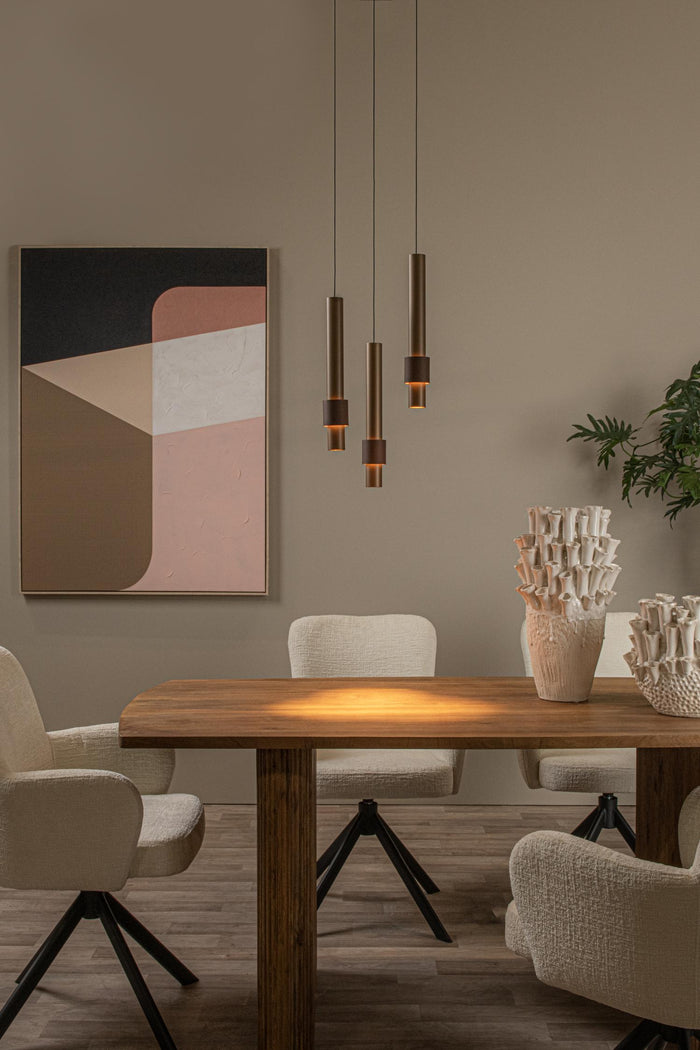 Lucide MARGARY Hanglamp 3xGeïntegreerde LED - Koffie