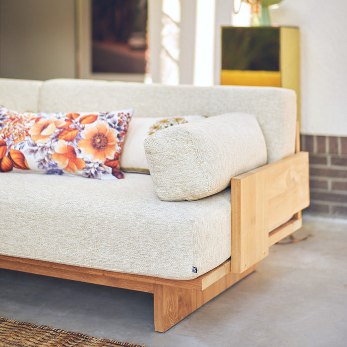 HKliving Teak Tuinbank - Natural