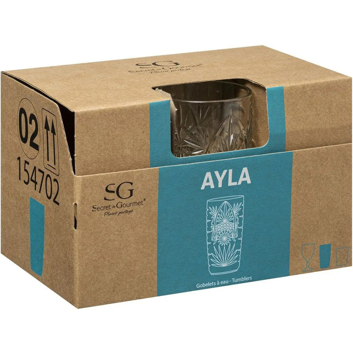 Secret de Gourmet Longdrink glazen - 6 st - 350 ml - Ayla