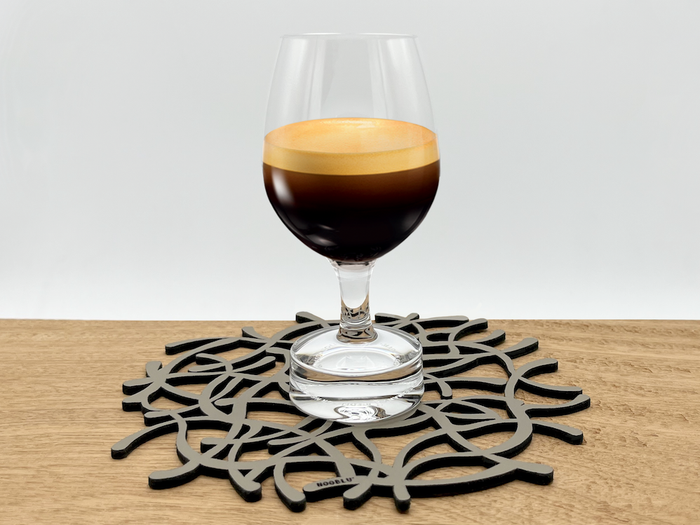 NOOBLU TUMBL onderzetters 15 cm - Cognac - Set van 6