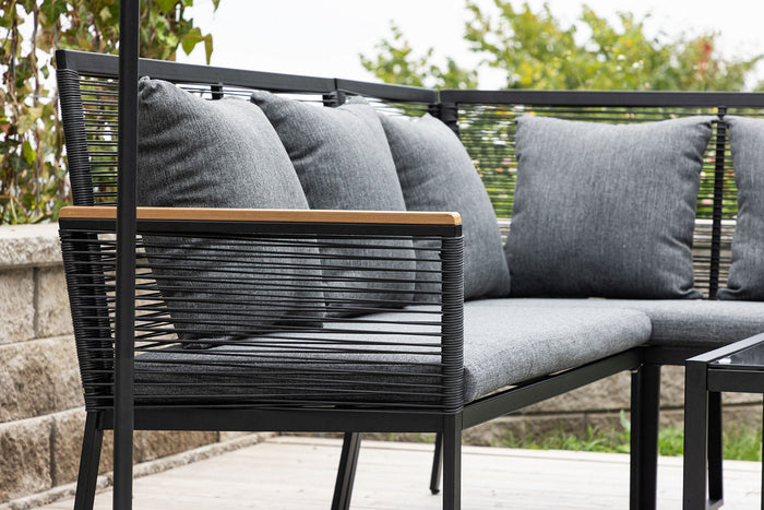 Rebellenclub Ocean Hoekloungeset - Zwart