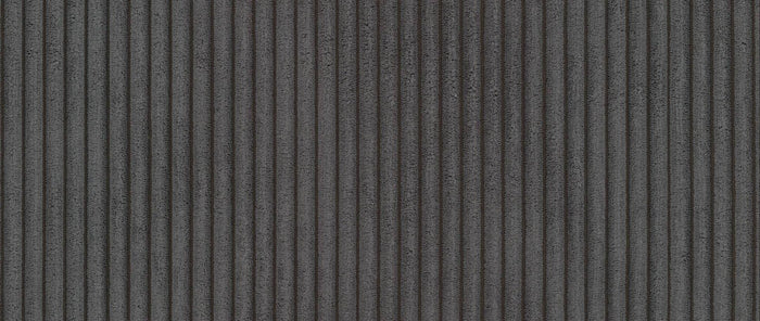 NADUVI Collection Nina 3-zitsbank - Ribstof - Antraciet