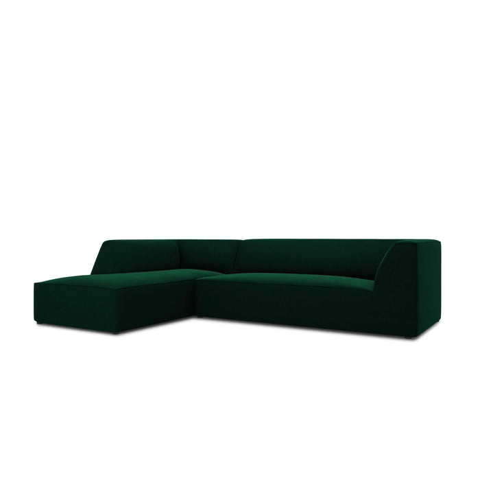 Windsor & Co Sao Hoekbank met Chaise Longue Links - 4-zits - Velvet - Flessengroen