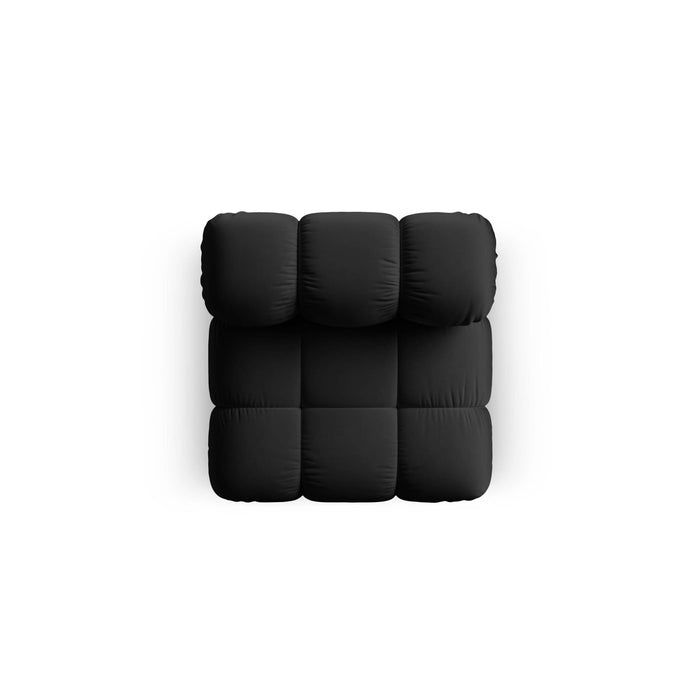 Milo Casa Tropea Modulair Bank Element - Middenstuk - Zwart