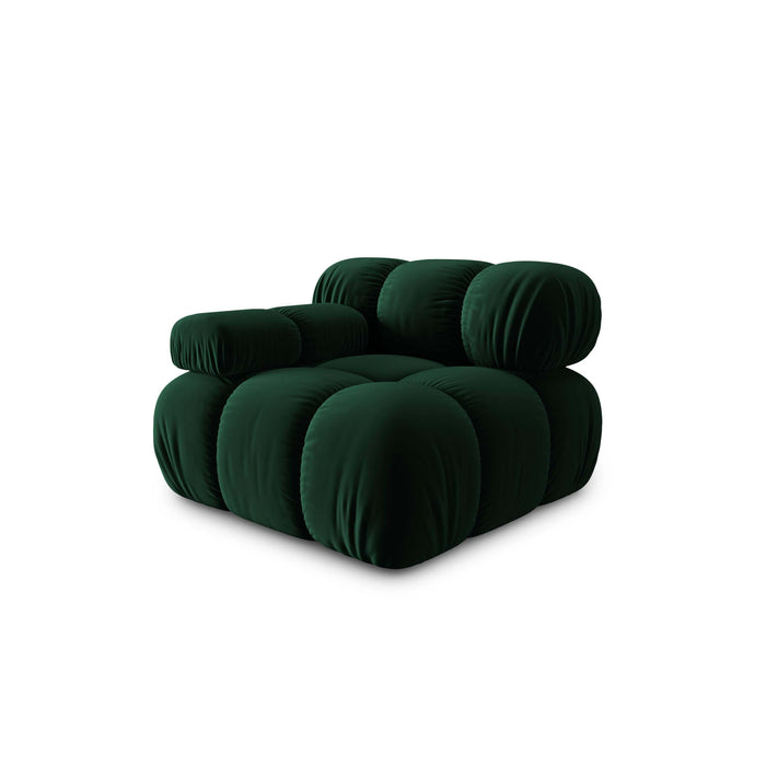 Milo Casa Tropea Modulair Bank Element - Hoek Links - Flessengroen