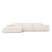 Micadoni Jodie Hoekbank Links 4-zits - Chenille - Crème