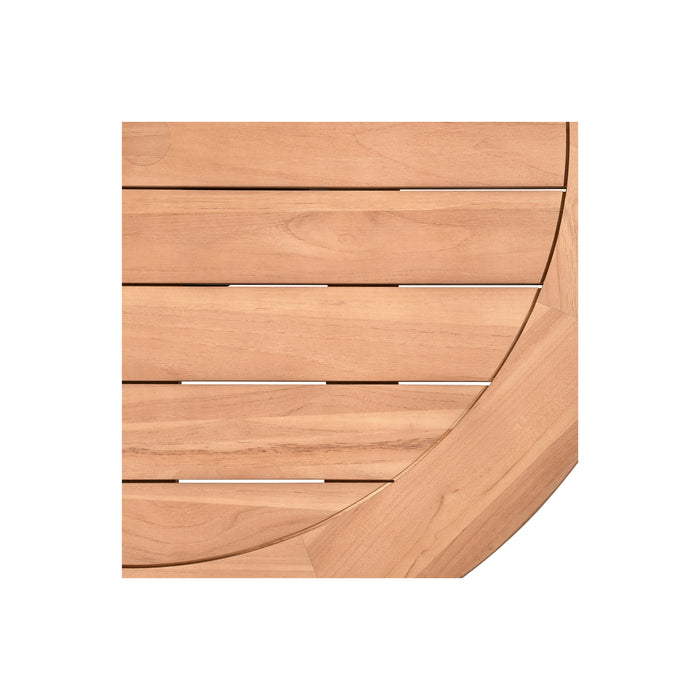 WOOOD Charley Tuintafel - Aluminium|Teak - Naturel - 76x122x122