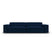 Micadoni Jodie 4-zitsbank - Fluweel - Donkerblauw