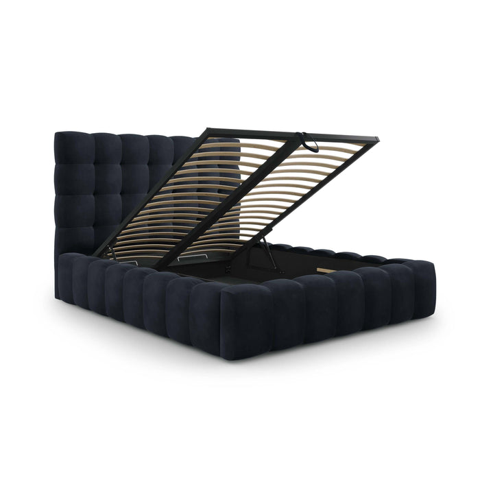 Cosmopolitan Design Bali Bedframe met Opbergruimte - 160 x 200 cm - Donkerblauw