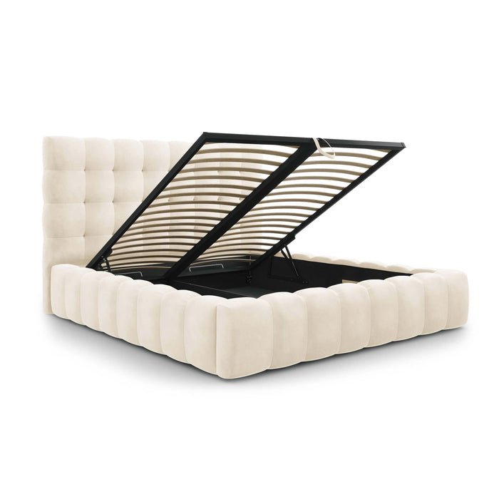 Cosmopolitan Design Bali Bedframe met Opbergruimte - 160 x 200 cm - Crème