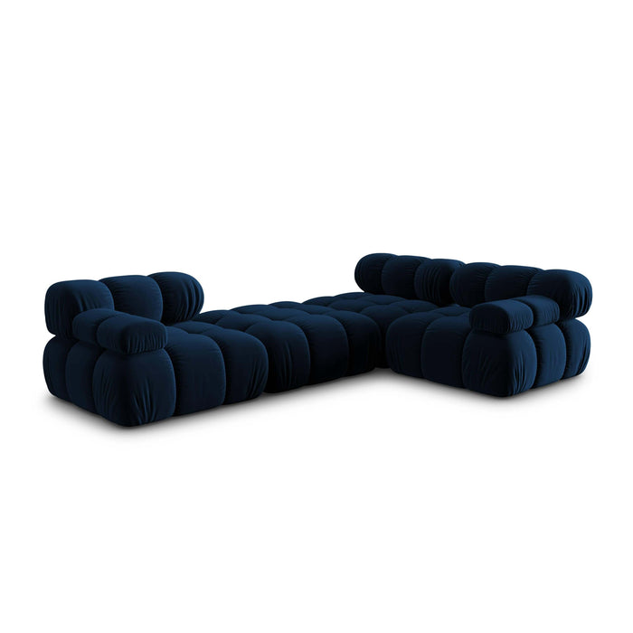 Milo Casa Tropea Modulaire Modulaire 3-zitsbank met Hocker - Koningsblauw
