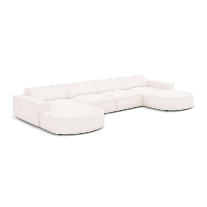 Micadoni Jodie U-bank Afgerond - Bouclé - Wit