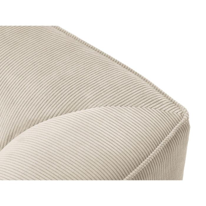 Windsor & Co Sao Hoekbank met Chaise Longue Rechts - 4-zits - Ribstof - Lichtbeige