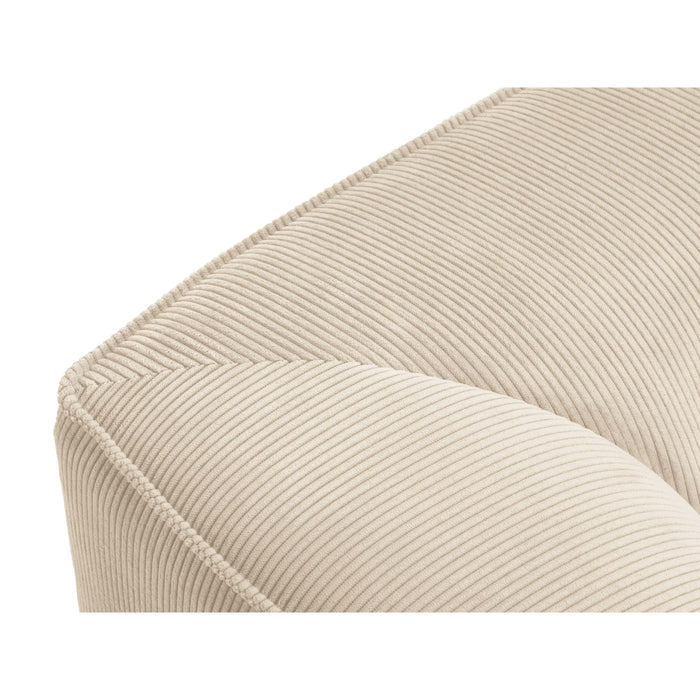 Windsor & Co Sao Hoekbank met Chaise Longue Rechts - 5-zits - Ribstof - Lichtbeige