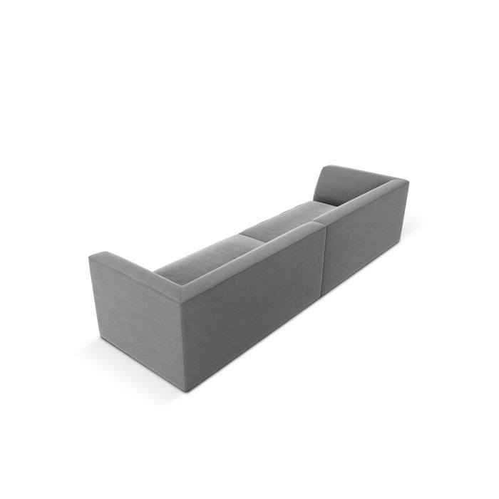 Windsor & Co Sao 4-zitsbank - Velvet - Grijs