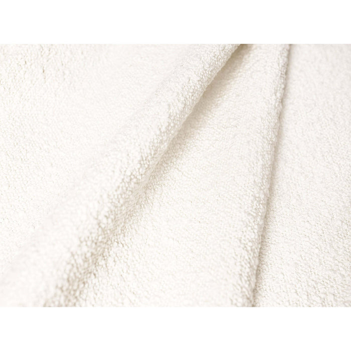 Micadoni Jodie Hoekbank Links Afgerond - Rechts Open 5-zits - Bouclé - Wit