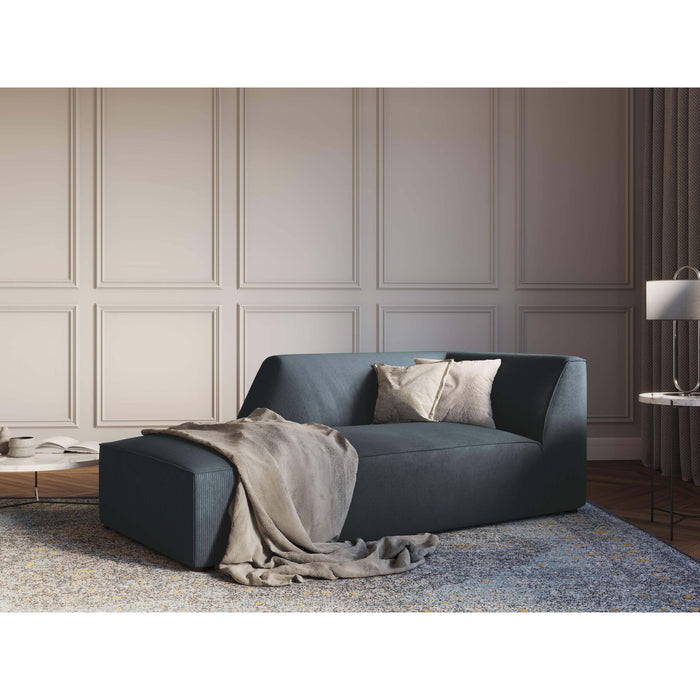 Windsor & Co Sao Chaise Longue Links - Ribstof - Blauw