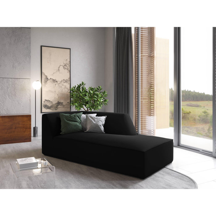 Windsor & Co Sao Chaise Longue Rechts - Velvet - Zwart