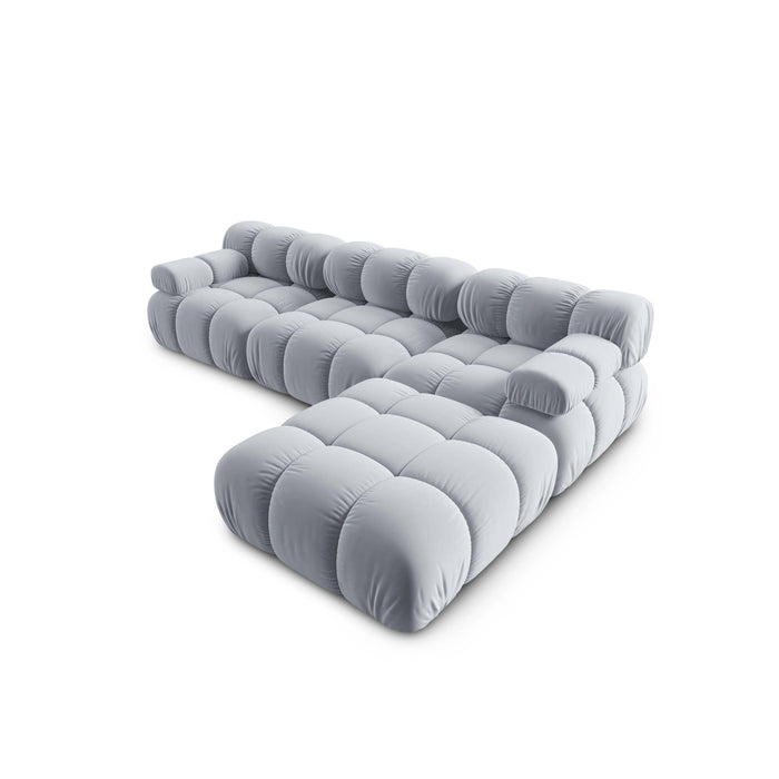 Milo Casa Tropea Modulaire Modulaire 3-zitsbank met Hocker - Lichtblauw